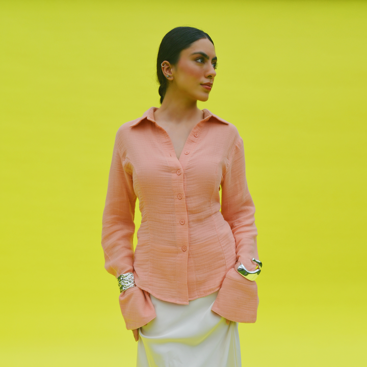 Aether Crinkle Button Down