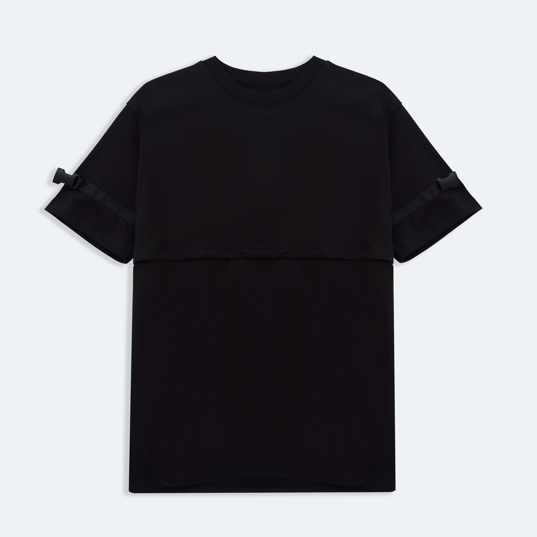Buckle Sleeves Tech Top