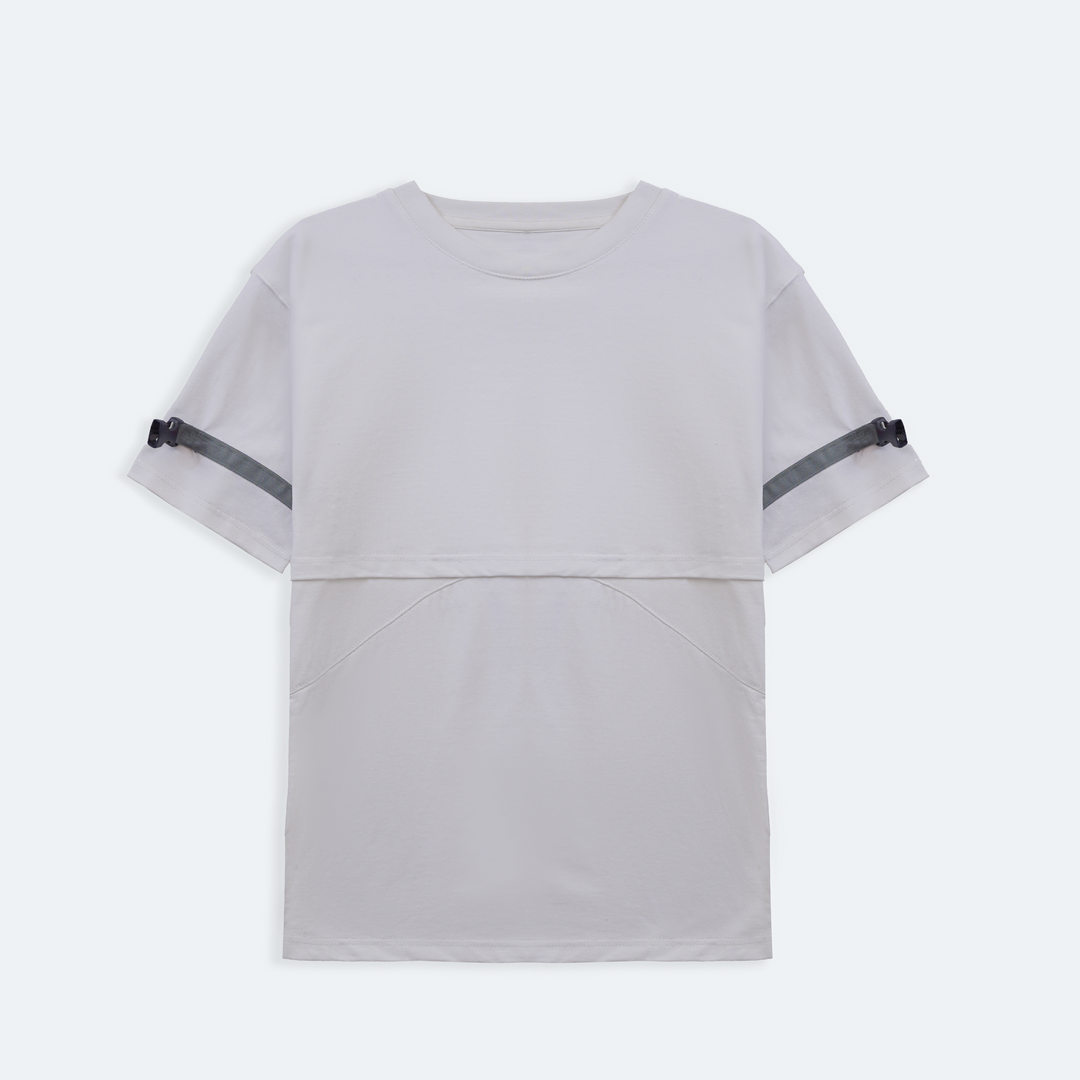 Buckle Sleeves Tech Top