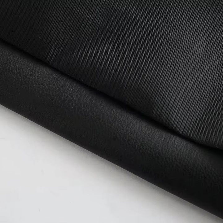 Vegan Leather Blazer Noir