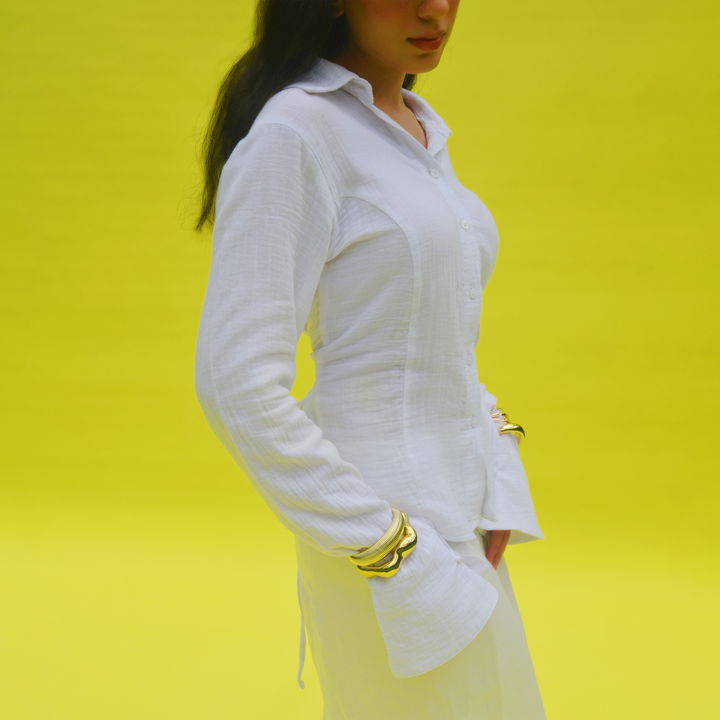 Aether Crinkle Button Down
