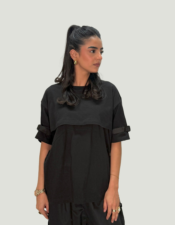 Buckle Sleeves Tech Top
