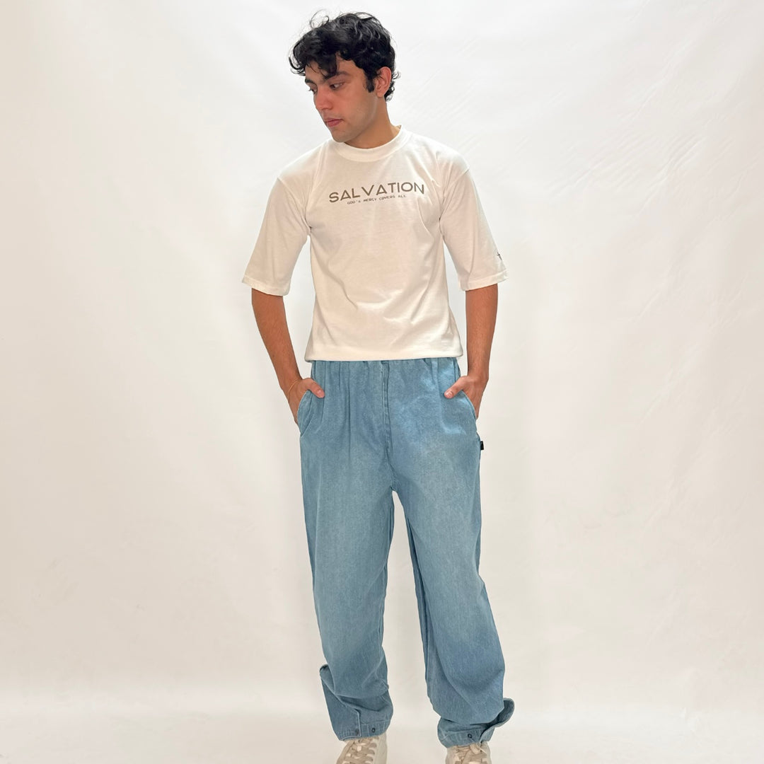 Denim Balloon Pants