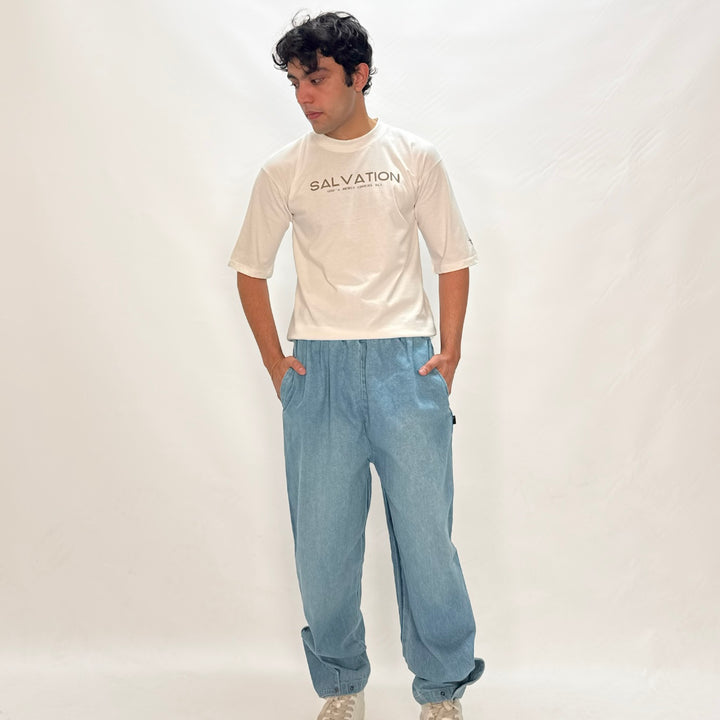 Denim Balloon Pants