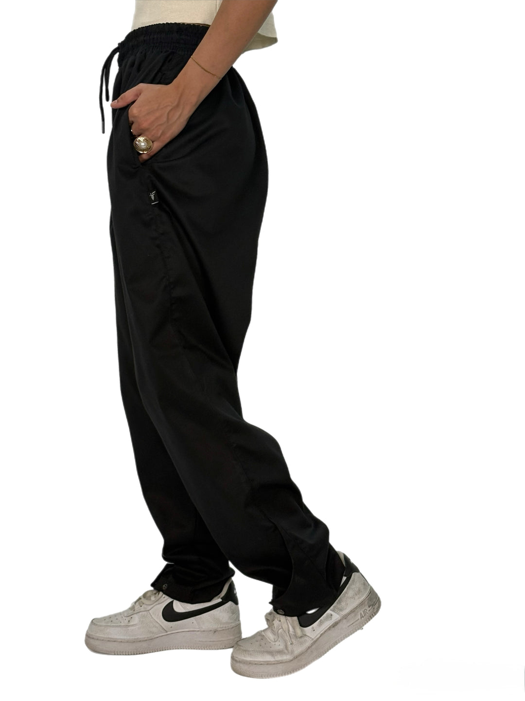 Black Twill Joggers
