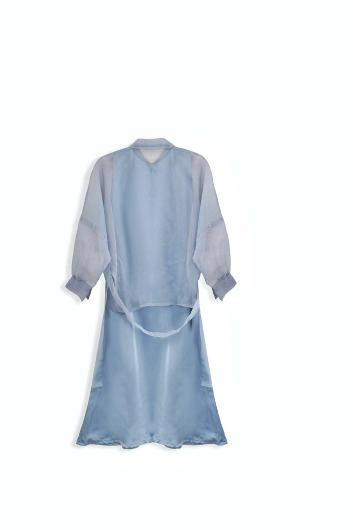 Powder Blue Organza Shirt